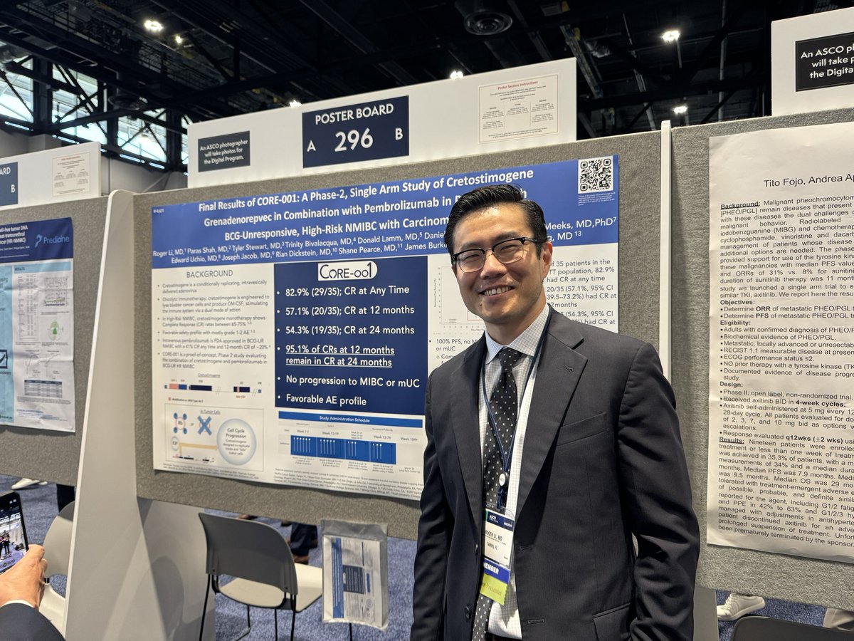Vikram M. Narayan, MD (@vikramnarayan) on Twitter photo Incredible work by <a href="/UrogerliMD/">Roger Li</a> with truly impressive results - cretostimogene + pembrolizumab for #bcgunresponsive #NMIBC with impressive durability: 95% of CRs at 12 mos maintained at 24 mos <a href="/MoffittNews/">Moffitt Cancer Center</a> <a href="/cgoncology/">CG Oncology, Inc.</a> <a href="/garysteinbergmd/">Gary Steinberg</a> Incredible work by <a href="/UrogerliMD/">Roger Li</a> with truly impressive results - cretostimogene + pembrolizumab for #bcgunresponsive #NMIBC with impressive durability: 95% of CRs at 12 mos maintained at 24 mos <a href="/MoffittNews/">Moffitt Cancer Center</a> <a href="/cgoncology/">CG Oncology, Inc.</a> <a href="/garysteinbergmd/">Gary Steinberg</a>