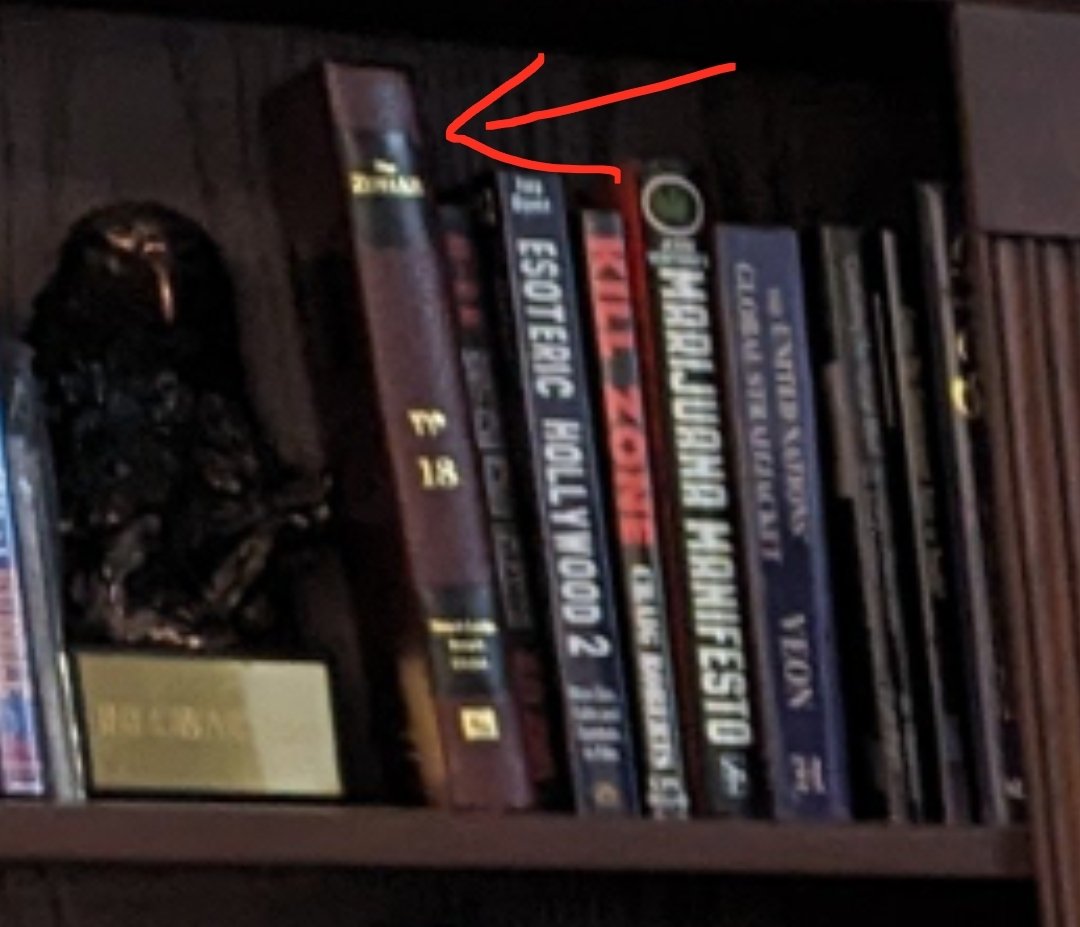 Alex Jones has the Kabbalistic Zohar on his bookshelf.