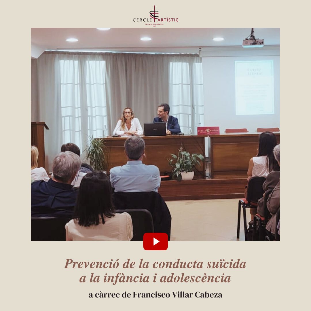 👉La conferència 'Prevenció de la conducta suïcida a la infància i adolescència', a càrrec de Francisco Villar Cabeza, que va tenir lloc el passat divendres📆, 31 de maig💟, ja està disponible al nostre canal de Youtube! 🎉💯🎥🎞 

youtu.be/E1xDLRG_0ks?si…