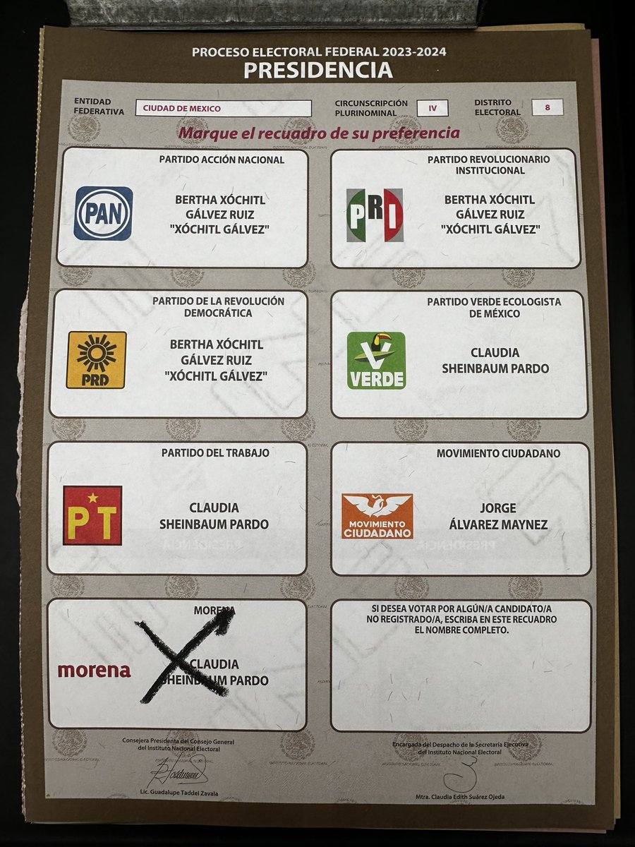 guruchuirer's tweet photo. Por México, por los niñ@s, por los jóvenes, por los adultos mayores, por justicia, por igualdad, por prosperidad, por la paz, por nuestras libertades, por nuestros derechos, por nuestra historia, ¡POR CLAUDIA SHEINBAUM! https://t.co/bCsbAguSss