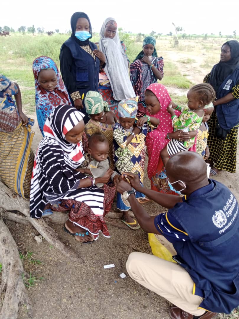 WHONigeria's tweet photo. @WHONigeria with @USAIDSavesLives funding supported @BornoGovt @followADSG @yobegovernor to sustain access to quality Integrated (RMNCAEH+N, TB-HIV, Malaria, NTDs, disease outbreak) primary healthcare delivery to > 356,000 people in underserved, fragile and vulnerable communities https://t.co/aHUa2RjPwM