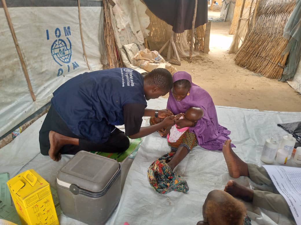 WHONigeria's tweet photo. “The delivery of essential primary healthcare by @WHO-supported mobile hard-to-reach medical teams is a commitment to @Fmohnigeriain attaining #UHC #InvestInHealth #HealthForAll In line with @WHO’s 14th GPW @WHONigeria’s CCS IV” -@kybalami WHO Interim Northeast https://t.co/tOCxz1lIVo