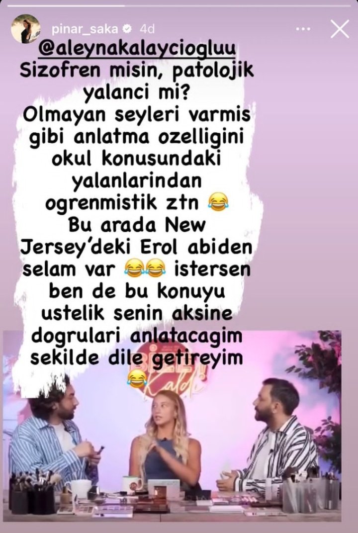 Tarih böyle bir yalanıcılık şizofrenlik görmedi  bence bu kız gece senaryo kuruyo sabah kalkıp anlatıyo ağzından çıkan her kelimenin külluyen yalan olması Gerçekten MALEYNA YALANCIOĞLU gidip dizi filan çeksin orda daha başarılı olur #Survivorallstar2024