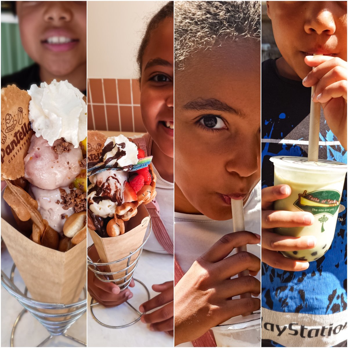 AT0MAC's tweet photo. Just came home from a foodventure 🧭 with my minions

Today: Bubble waffles and bubble tea 🫧🧋

Considering its really warm here today this was a pretty good idea ☀️👌

#foodie #bubbletea #bubblewaffle #copenhagen https://t.co/YfiXFWn3Wo