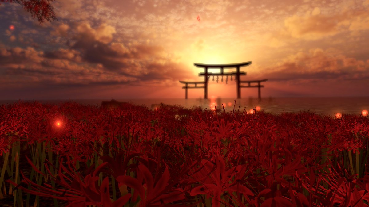 Bradlee1011's tweet photo. World name: お彼岸
By: しーの／T_Shiino
Platform: PC &amp; Quest 

#VRChat #VRChat_world紹介 https://t.co/uGkDBgsjst