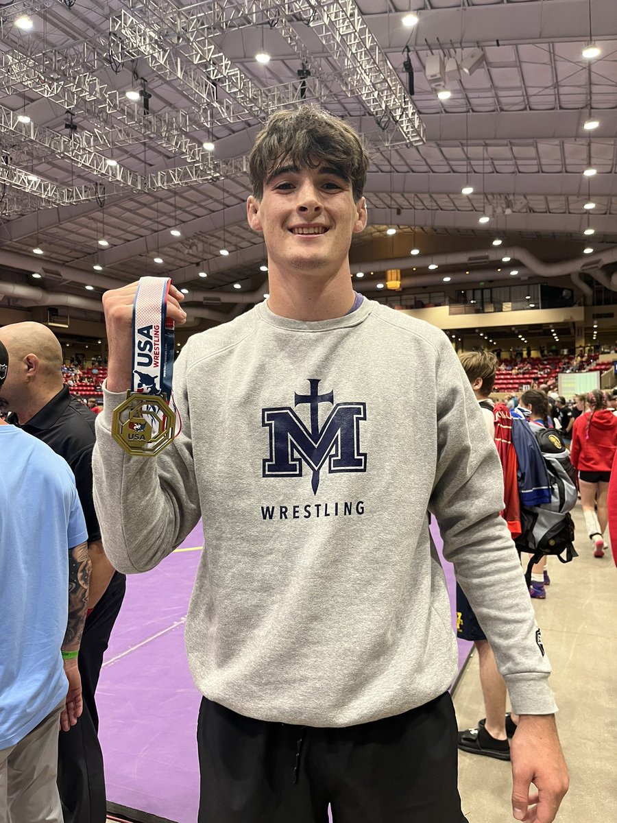 AngryFishWC's tweet photo. Lucas Estes bringing home Gold
Southern Plains Regionals
Junior 175lb Greco Roman https://t.co/gH5rsOsxlw