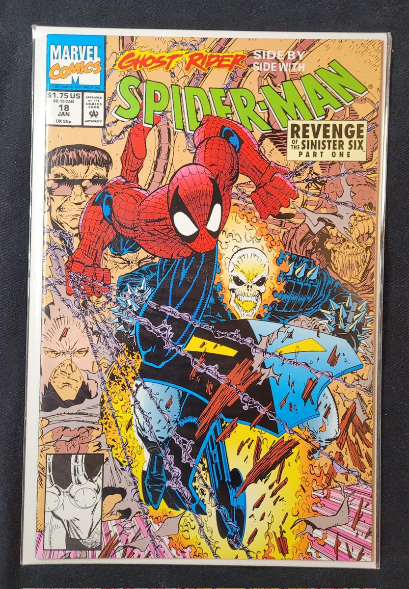 theronscomics's tweet photo. Spider-Man #18
"Revenge of the Sinister Six"
Revenge of the Sinister Six part 1
January 1992
Hoo, boy, but this is...a thing. Guest starring the entire Marvel universe! Or at least it feels that way at times.
#SpiderManSunday https://t.co/AO5fsaVerH