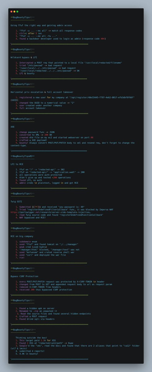 pwn4arn's tweet photo. Bug Bounty Tips https://t.co/d81zReWxef