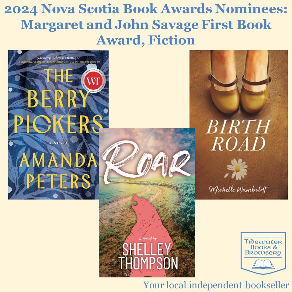 Tidewater_Books's tweet photo. Congratulations to the Nominees for the 2024 Nova Scotia Book Award, Margaret and John Savage First Book Award, Fiction! #NSLit #NSAuthors
Visit us in person or online at https://t.co/WtFcBxaVCB! ππ¨π¦π
#IndieBookstore #ShopSmall #ShopLocal #CanLit https://t.co/2nDWUqGhdJ