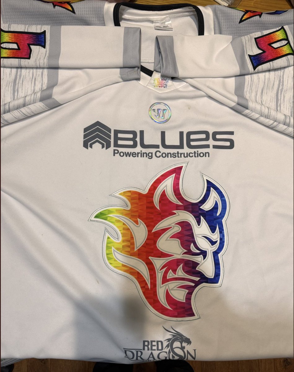 NeilHoskins77's tweet photo. Right then. You’ve all heard of Shirt Off His Back, well this is SHIRT OFF THE RACK!!

All the details are in the first pic, and this is for the 2024 @cardiffdevils Pride Game Worn Jersey of Bode Wilde that I’ve been posting for a few weeks.

Feel free to share &amp; DM any questions https://t.co/Ojzq2go7yz