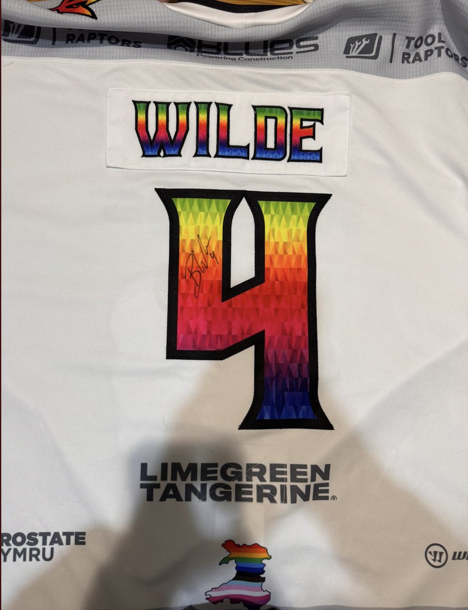 NeilHoskins77's tweet photo. Right then. You’ve all heard of Shirt Off His Back, well this is SHIRT OFF THE RACK!!

All the details are in the first pic, and this is for the 2024 @cardiffdevils Pride Game Worn Jersey of Bode Wilde that I’ve been posting for a few weeks.

Feel free to share &amp; DM any questions https://t.co/Ojzq2go7yz