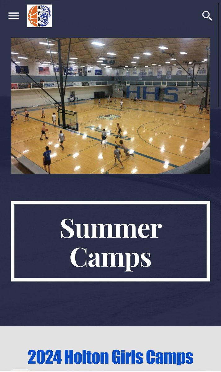 If anyone missed the registration deadline for the Holton Girls Basketball Camps, the HYBA has reopened the online registration. Looking forward to working with all our girls this next week!

Thanks,
Coach Haussler
💙H3🏀

holtonyouthbasketball.org/summer-camps