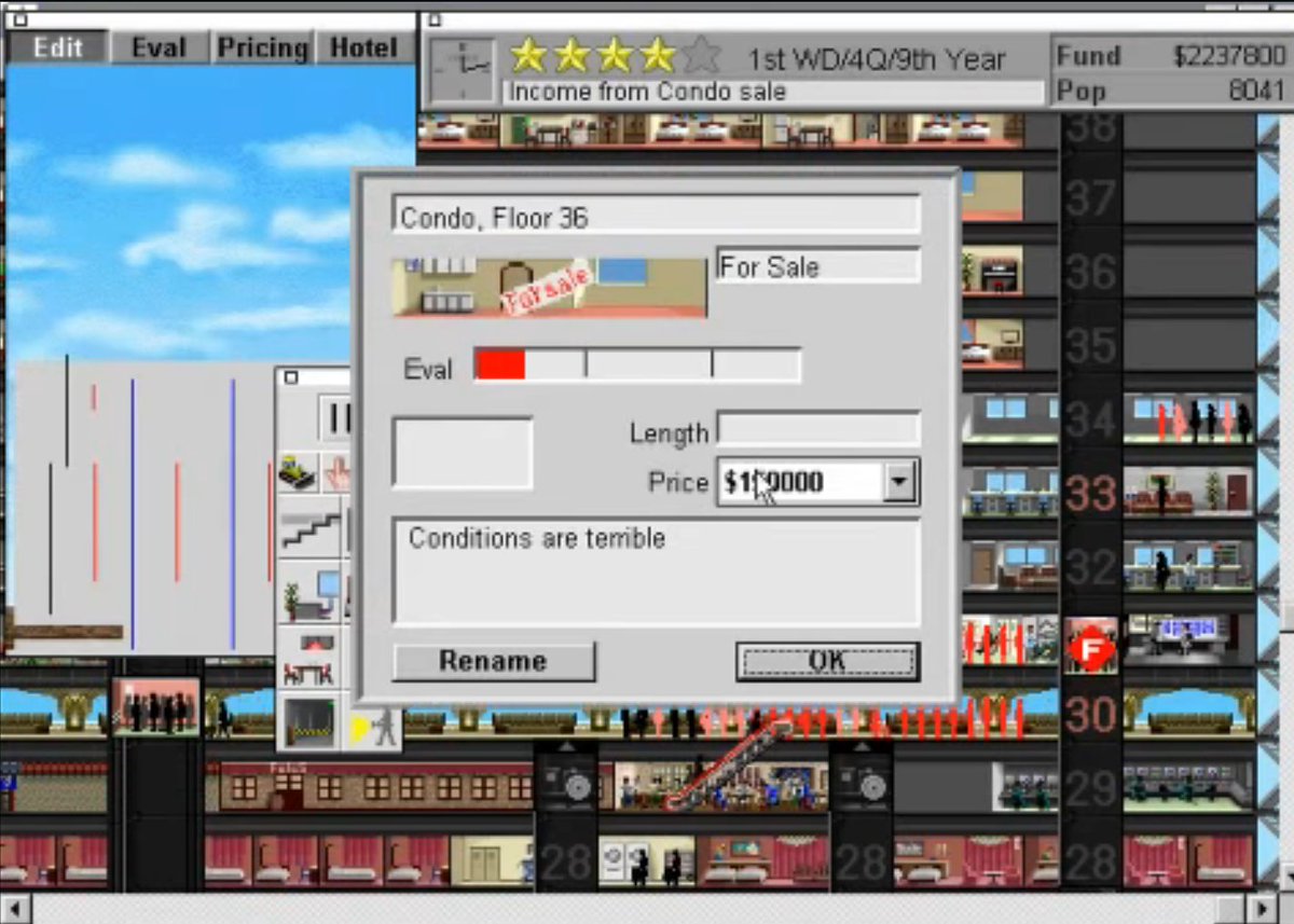 VJ_Efemerides's tweet image. Aquest any fa 30 anys que ens arribava "SimTower" per "Windows" 🕹🎮. #Simtower #Sim #Windows #Simulador #Estratègia #Videojocs #Gaming #VideoGames #RetroGaming #ClassicGaming #RetroGames #VideojocsAntics