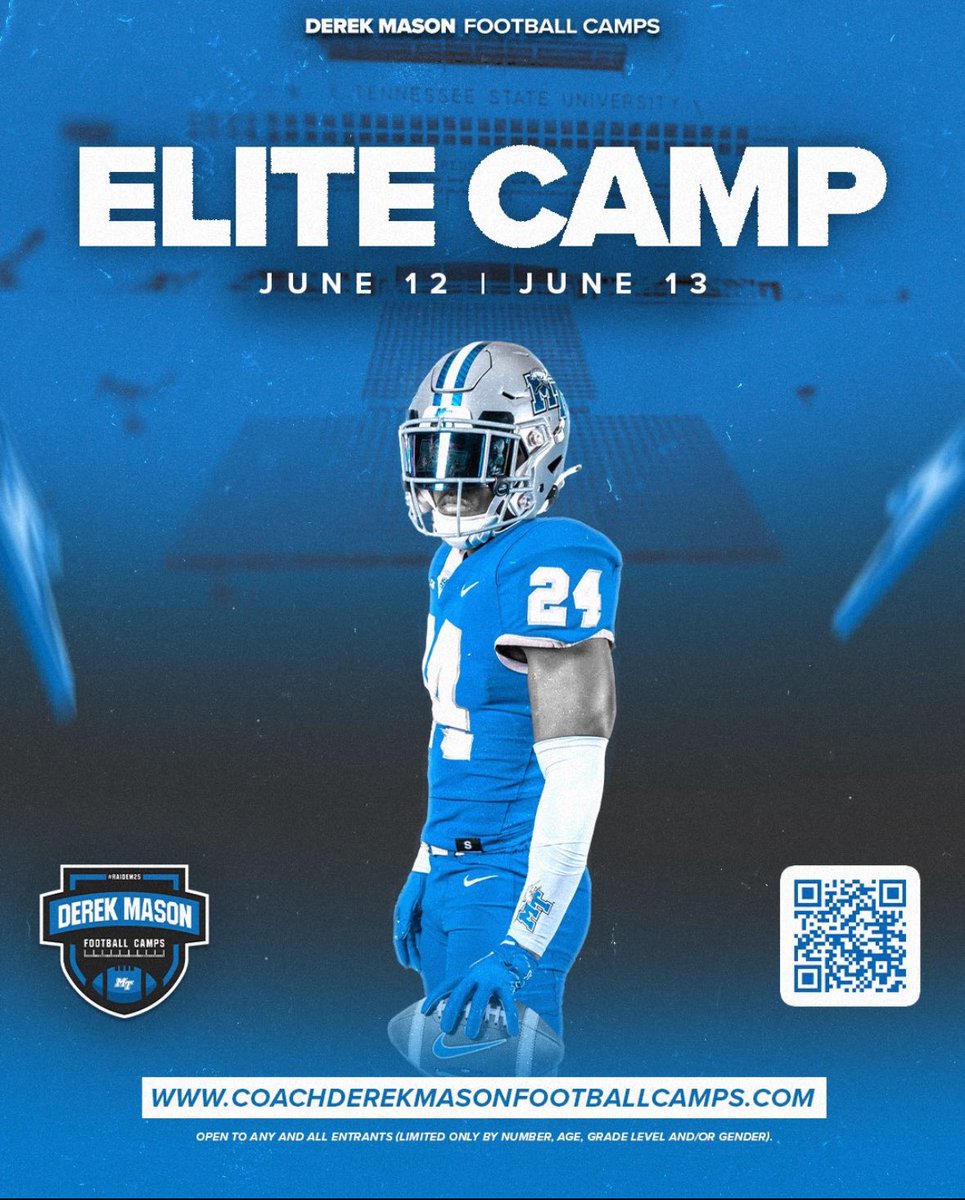 I will be attending these camps this summer!
-Kent State Mega Camp Session 2-June 15th
-Vanderbilt Prospect Camp-June 23rd
-MTSU Elite Camp-June 13th
<a href="/RenshawAdam/">Adam Renshaw</a> <a href="/ericsmith78/">Eric Smith</a> <a href="/615recruiting/">615 Recruiting</a> <a href="/CSmithScout/">Chris Smith</a>