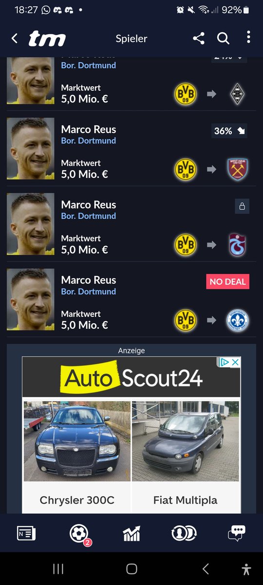 tobiii23's tweet photo. @ScoutingD98 EILMELDUNG:

Marco Reus wird kein neuer Spieler vom SV Darmstadt!!!

Wie Lhorsten Tieberknecht berichtet soll der fehlende Erfolg im der Königstraße, hierbei ausschalggeben gewesen sein, den 35 Jährigen am Ende der Saison nicht zu holen.

First call -> Opa Hannes https://t.co/qLblm76S8V