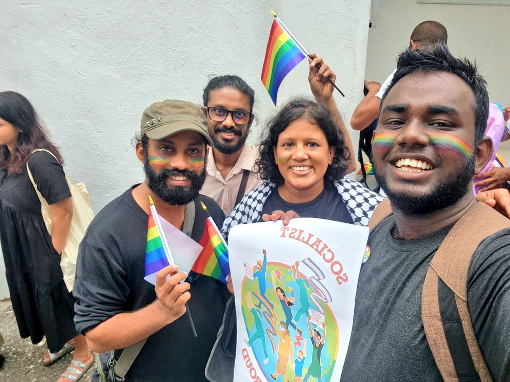 EmDeeS11's tweet photo. The @MPCSriLanka joins the #FreedomPrideParade in solidarity with the LGBTIQ+ community, yesterday (01 June).
#FreedomForAll
#LoveIsLove
#Repeal365
#PrideMarch2024 https://t.co/0syuynR0sw