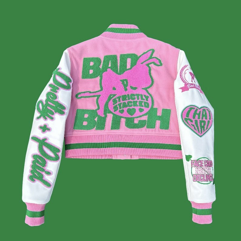 AyooJayJordan's tweet photo. My next drop for the BAD B*TCHES 🥰
Pretty &amp; Paid Crop Varsity dropping July 12th

Join our sms VIP Club on my site to be notified via text when it drops ⬇️
https://t.co/1XTWEnVVlg https://t.co/6p7UjhaxmP