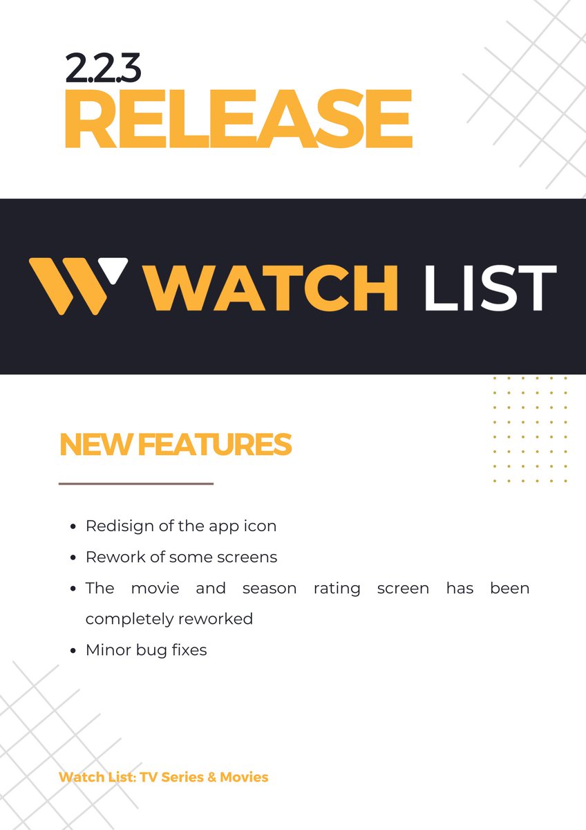 Watch_List_App's tweet photo. Big update again, with a new app logo :) https://t.co/KfOfyfkguM