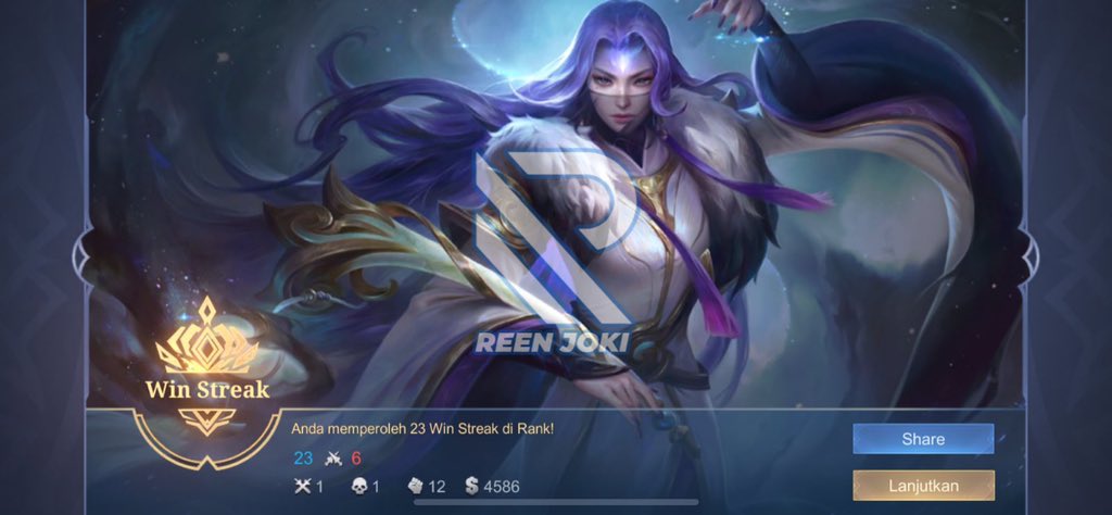 ReenJoki's tweet photo. 183. Joki Rank
⭐️ Mythic Honor 7 Stars
📝 Request Hero Nana Luoyi

#TestiJokiReen https://t.co/2TG2wubyQH