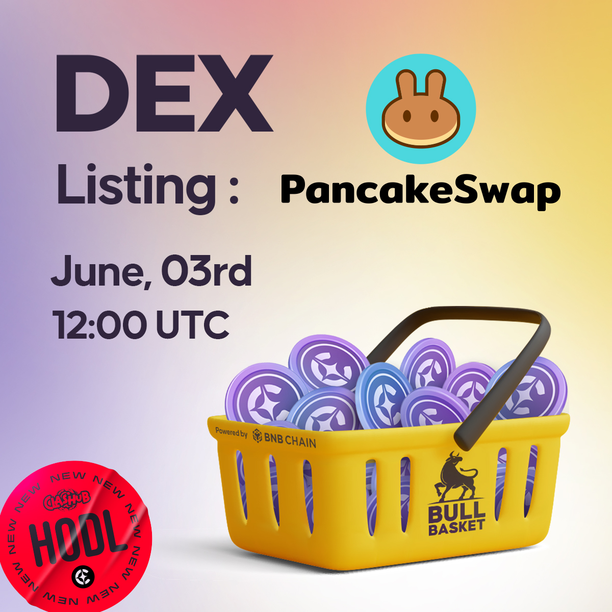 theclashub's tweet photo. Hey Fam;
Clash Token meets the decentralized world! Make room for Clash Token in your bull basket and don't miss the @PancakeSwap listing! ๐
June 03rd, 12:00 UTC
#ClashToken #Crypto #PancakeSwap https://t.co/ucg6VsKuJc
