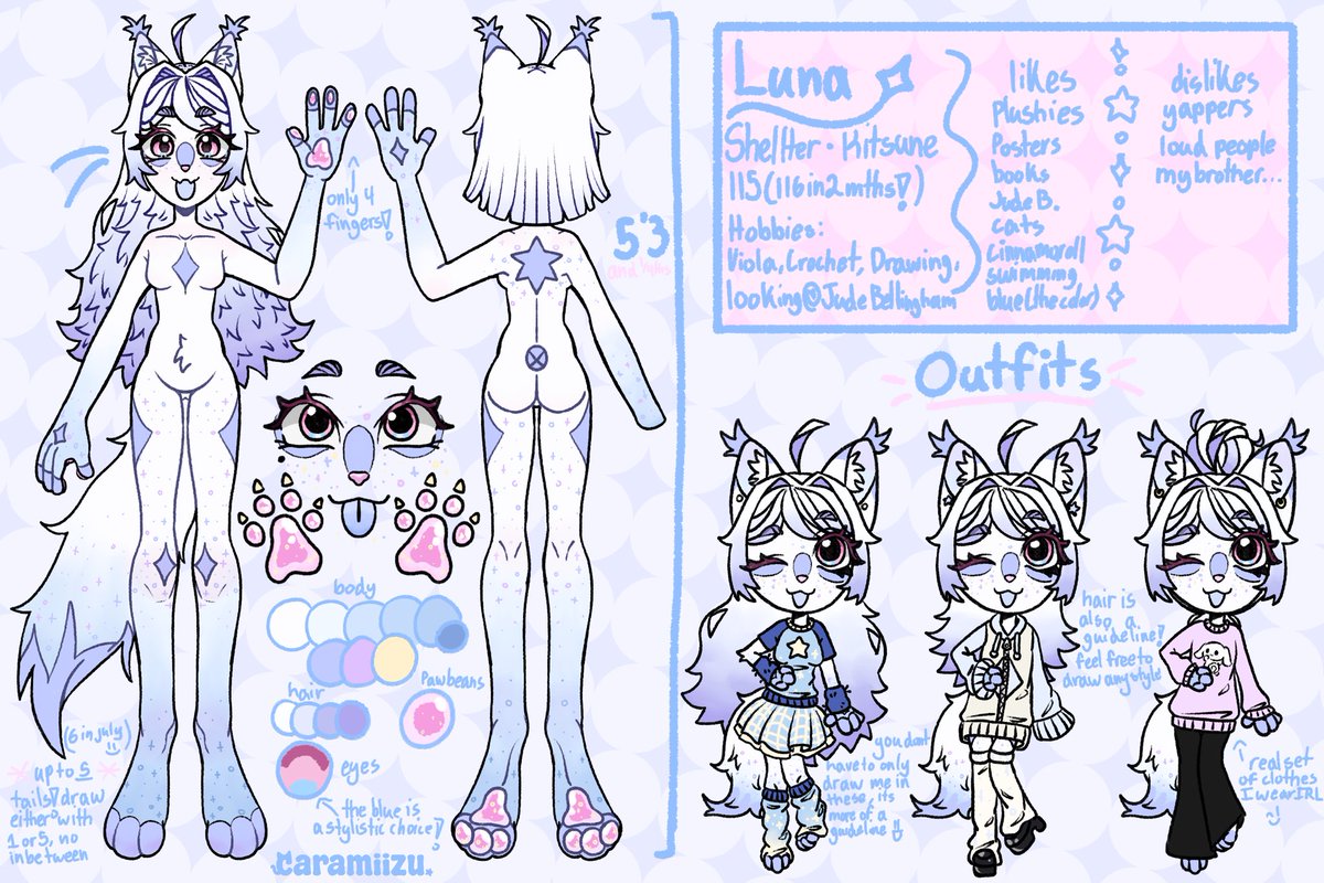starmlets's tweet photo. ⭐️🌈 Free Art Raffle!!🌈⭐️

One person will receive a full reference sheet! (examples shown)

To enter: 
- Follow this account!
- Like &amp; Retweet this post!
- Post your character in the comments!

Ends June 10th- (one week from now) Good Luck!
#raffle #artraffle #ArtFight https://t.co/h7MBEMKSwC
