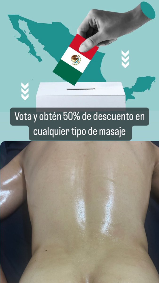 MasajeMorelia's tweet photo. VOTA Y OBTEN 50% en masajes de cualquier tipo. #Vota #Masaje #MasajeParaHombres #Morelia #Relajante #Descontracturante #Deportivo #Deportistas #Cansados #Cargados #GYM #RelajateYDisfruta #Stress o simplemente por #Placer déja mensaje/whats 4439424186 https://t.co/AkL9Tuof97