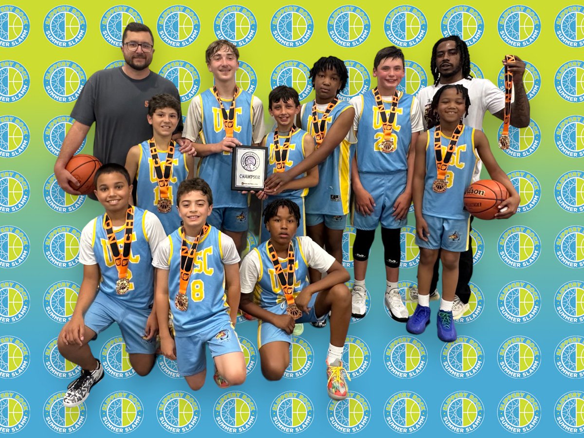 Ohio_Basketball's tweet photo. Slippery Rock Summer Slamm, 5th-grade boys gold division champs, United Sharks! #UnitedSharks https://t.co/e9nguzP3V0