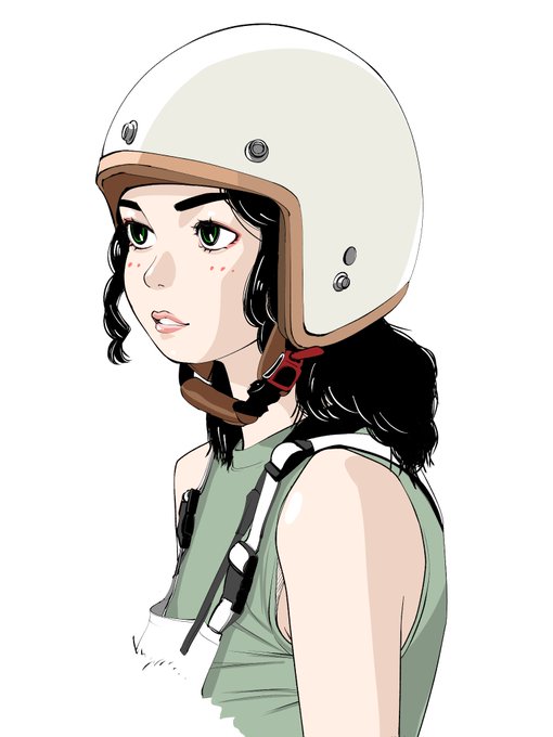「女の子 ヘルメット」のTwitter画像/イラスト(新着)