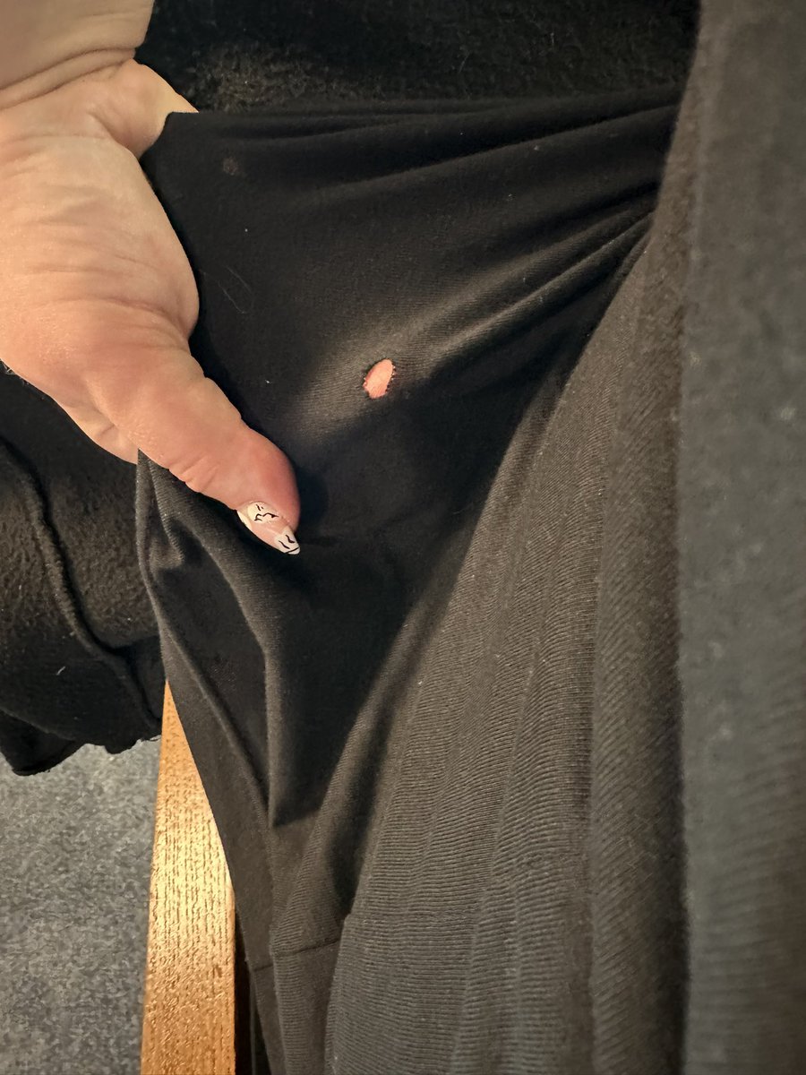 CharTheDesigner's tweet photo. First time I wear my @SlamDunkMusic T-shirt and BAM 🥲 I could cry 😂 anyone know if I can fix this or am I just doomed 😂 https://t.co/A7np2PITY9
