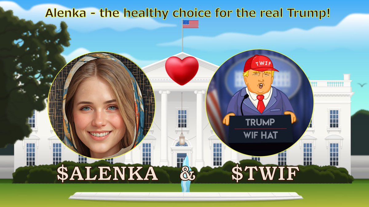 TrumpWifCoin's tweet photo. Hello dear TrumpWifHat Fam! 🌟

🤝As you all know, having a good partner makes every journey better. It looks like our Trump has found the perfect match -  @AlenkaTON! 
 $ALENKA &amp; $TWIF ✨

🚀Stay tuned for exciting details coming soon! 

#TrumpWifHat #ALENKA $TON https://t.co/Pb0hrVuhDo