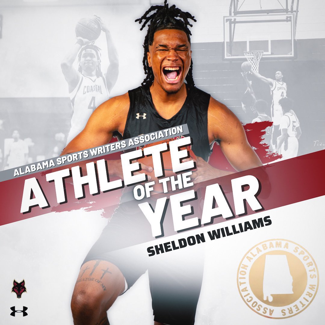 Alabama Sports Writers Association Community College Athlete of the Year 

➡️ Sheldon Williams

#ComeToTheCoast 🏝️