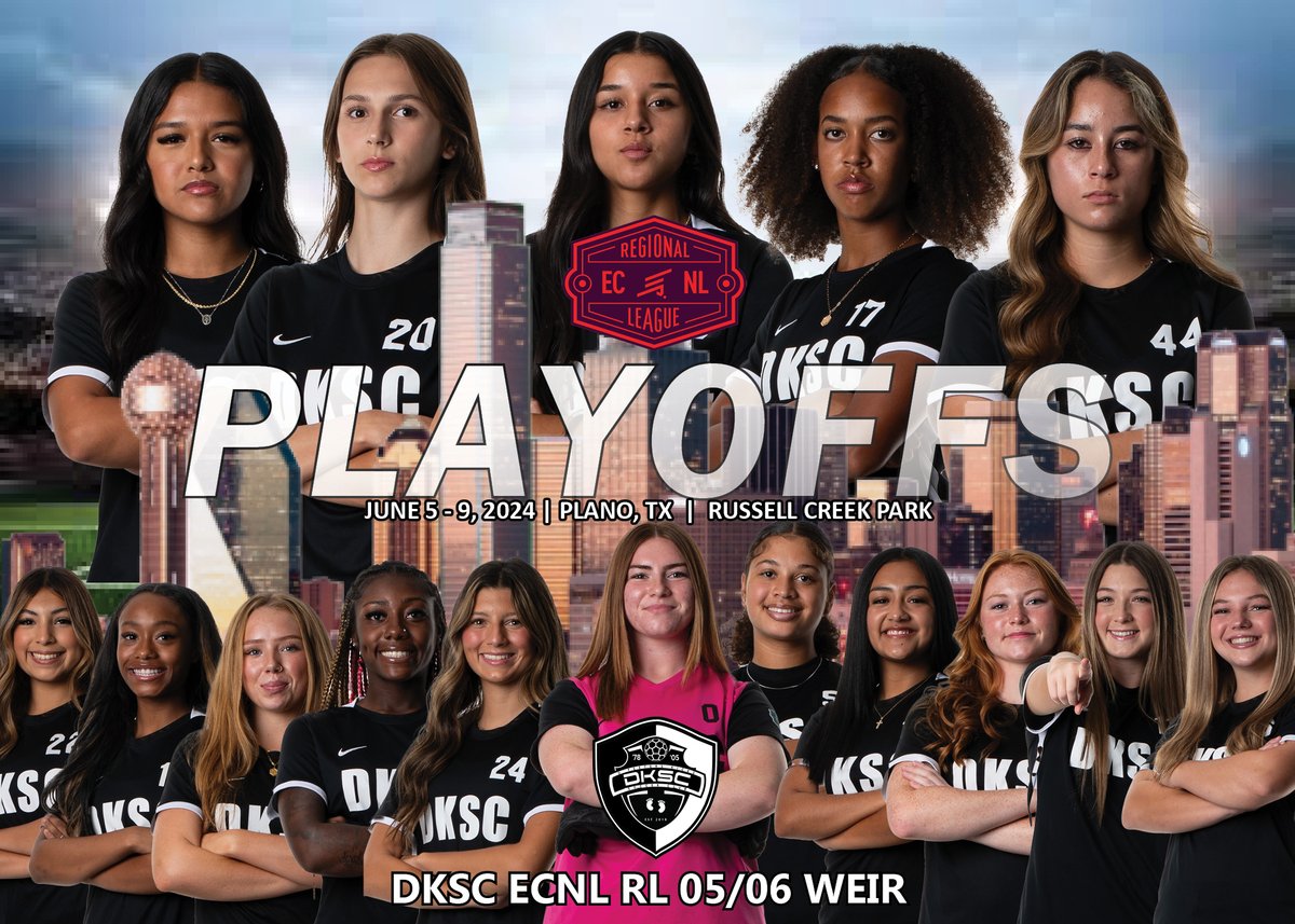 DKSCWeir0607_RL's tweet photo. We're headed to #ECNLRLplayoffs this week in Dallas! One last ride with our '24 grads! Check back for schedule. #dkscproud #dkscstrong

@ECNLgirls @EcnlTexas @TopDrawerSoccer @TheSoccerWire @PrepSoccer @ImCollegeSoccer @SSN_NCAASoccer @ImYouthSoccer https://t.co/wluRFr88Fs