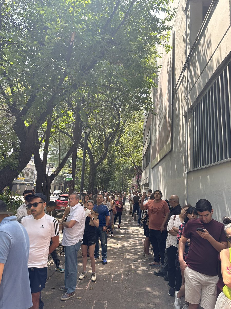 En el día de las #EleccionesMéxico2024 elecciones agradezco a los #árboles por darnos sombra en esta jornada!