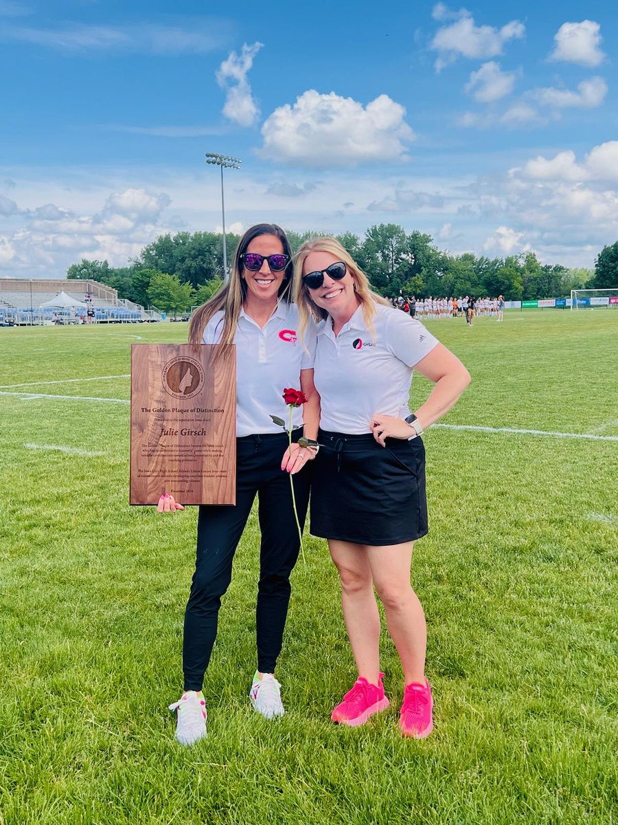 cbusgirlssoccer's tweet photo. Congrats to Head Coach Julie Girsch on receiving the 2024 Golden Plaque of Distinction!
The award honors an Iowa coach who has demonstrated a successful career while making notable contributions toward school, community, and the coaching profession. We are lucky to have you! https://t.co/UJySsG0lFt