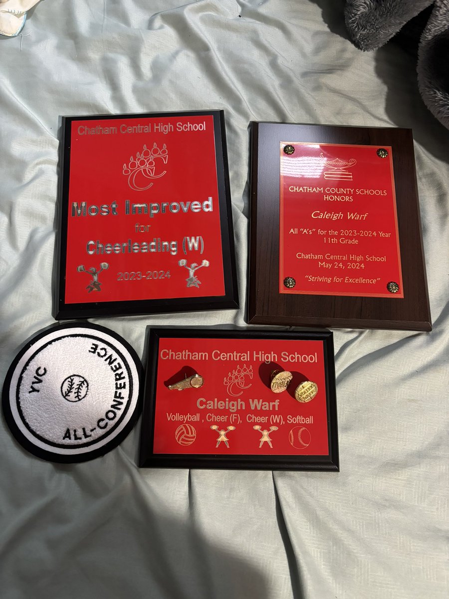 So thankful to receive all of these awards. Received straight A’s all year, most improved in cheerleading, and being a 4-sport athlete. I received all conference for softball as well. <a href="/carolinaelitejw/">carolinaelitejw</a>