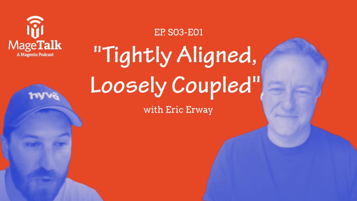 magetalk.phtml (@magetalk) on Twitter photo First episode of MageTalk season 3 is here!
Tightly Aligned, Loosely Coupled - with <a href="/ericerway/">Eric Erway</a>.
📺 youtu.be/ya_4WvG7yQY
🎧 magetalk.com/episodes/tight…
🍏 podcasts.apple.com/nl/podcast/mag…
🛜 open.spotify.com/episode/5FuCZG… First episode of MageTalk season 3 is here!
Tightly Aligned, Loosely Coupled - with <a href="/ericerway/">Eric Erway</a>.
📺 youtu.be/ya_4WvG7yQY
🎧 magetalk.com/episodes/tight…
🍏 podcasts.apple.com/nl/podcast/mag…
🛜 open.spotify.com/episode/5FuCZG…
