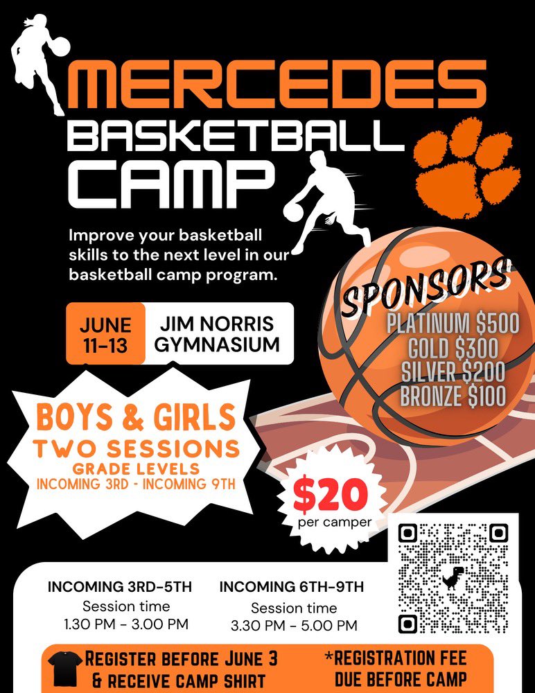 LadyT1gersbball's tweet photo. Don’t forget to sign up! Register now to secure your t-shirt! 🏀

*refunds will be made to those who paid previous price https://t.co/3LIfF0ouxo