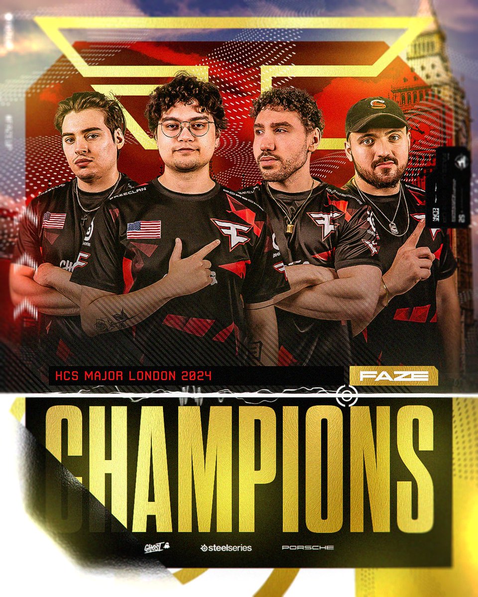 HCS LONDON MAJOR CHAMPIONS 🏆

#HCSLondon24 | #FaZeUp