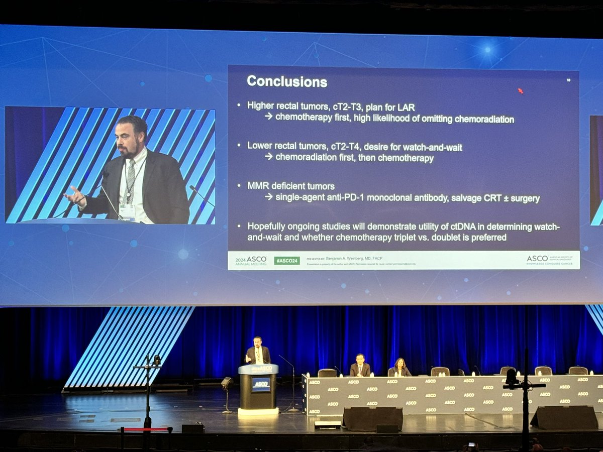 Kelley Coffman D’Annibale MD (@coffman_kelley) on Twitter photo Excellent educational talk on
locally advanced rectal cancer by <a href="/benweinbergmd/">Benjamin Weinberg, MD, FACP</a> - go Hoyas! #ASCO24 <a href="/RueschCenter/">Cure GI Cancers</a> Excellent educational talk on
locally advanced rectal cancer by <a href="/benweinbergmd/">Benjamin Weinberg, MD, FACP</a> - go Hoyas! #ASCO24 <a href="/RueschCenter/">Cure GI Cancers</a>