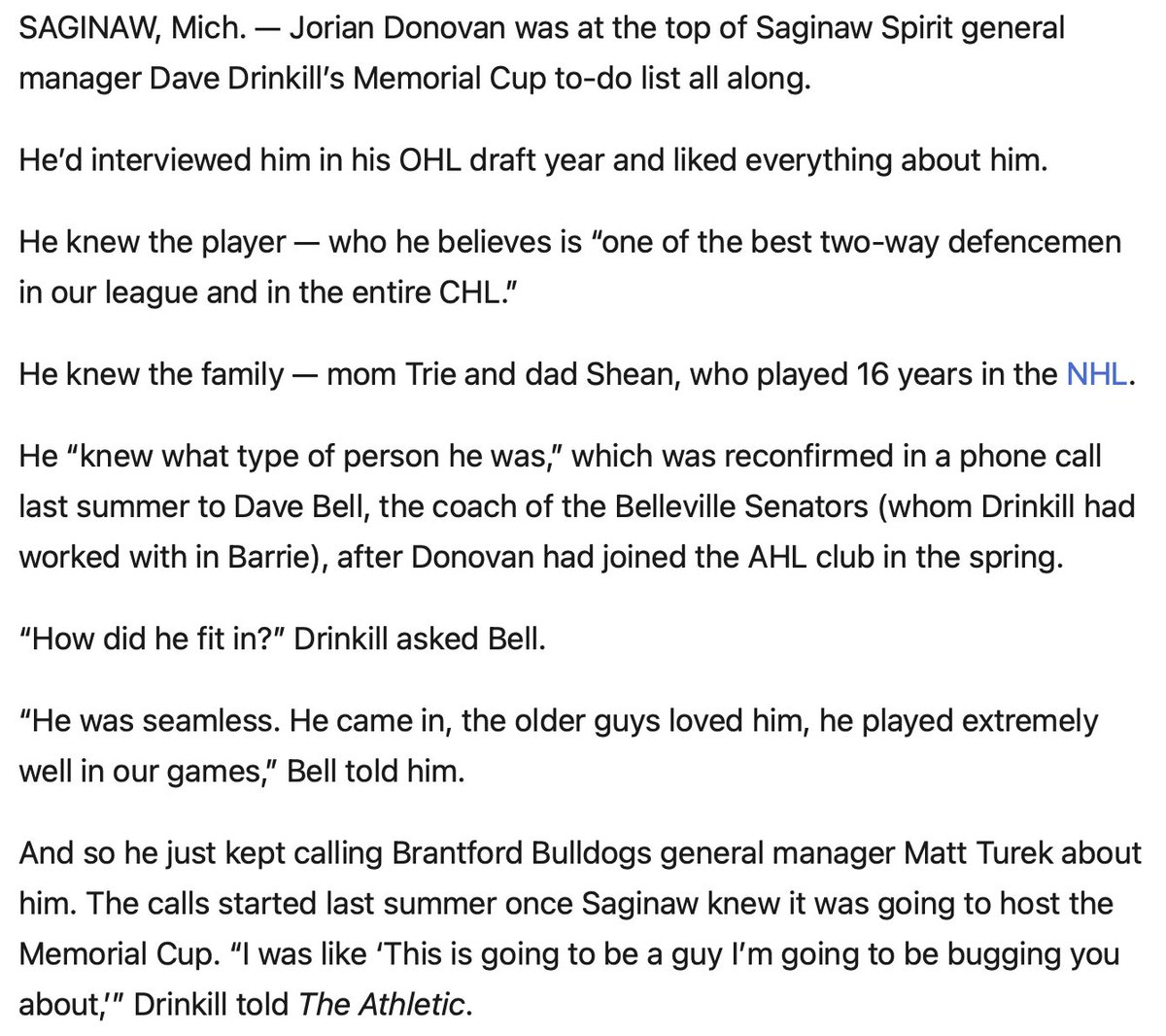 scottcwheeler's tweet photo. Tonight, #GoSensGo prospect Jorian Donovan plays the final game of his junior career for the Memorial Cup.

Everyone agrees "Ottawa fans have a real good one."

My feature on an equally-impressive kid and player:
https://t.co/0YEZzHMoqo https://t.co/XcNY63ljYZ
