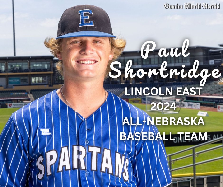 Nebraska Prep Zone (@neprepzone) on Twitter photo Congrats to Lincoln East's <a href="/PaulShortridge4/">Paul Shortridge</a> for being selected to the 2024 All-Nebraska baseball team!
Meet the team: omaha.com/sports/high-scโฆ #nebpreps Congrats to Lincoln East's <a href="/PaulShortridge4/">Paul Shortridge</a> for being selected to the 2024 All-Nebraska baseball team!
Meet the team: omaha.com/sports/high-scโฆ #nebpreps