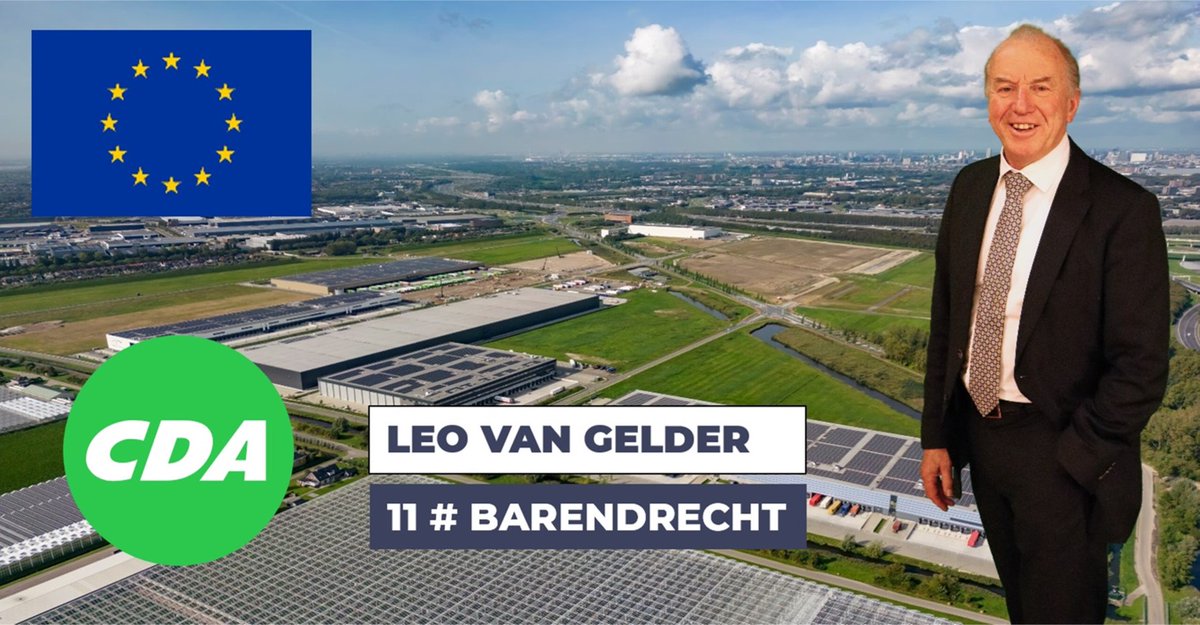 De enige Barendrechtse kandidaat voor het Europarlement
Leo van Gelder, lijst 3, nummer 11
#verkiezingen2024