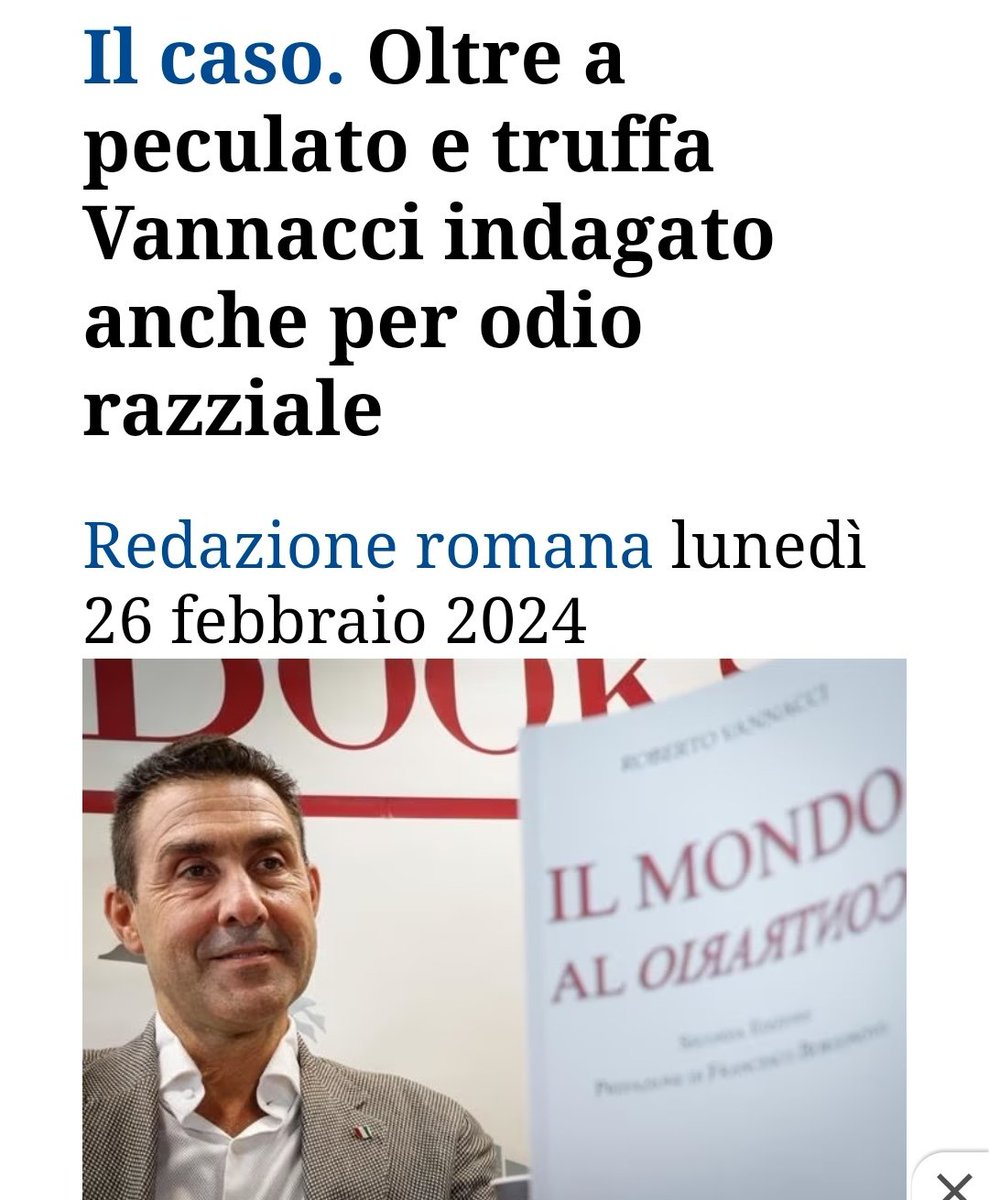 miki24039610005's tweet photo. @matteosalvinimi Già e #indagato per #peculato #truffa e odio #razziale #vannacci andiamo bene... 🤑🤑🤑🤑🤑🤑 https://t.co/v3D0iUpAj5
