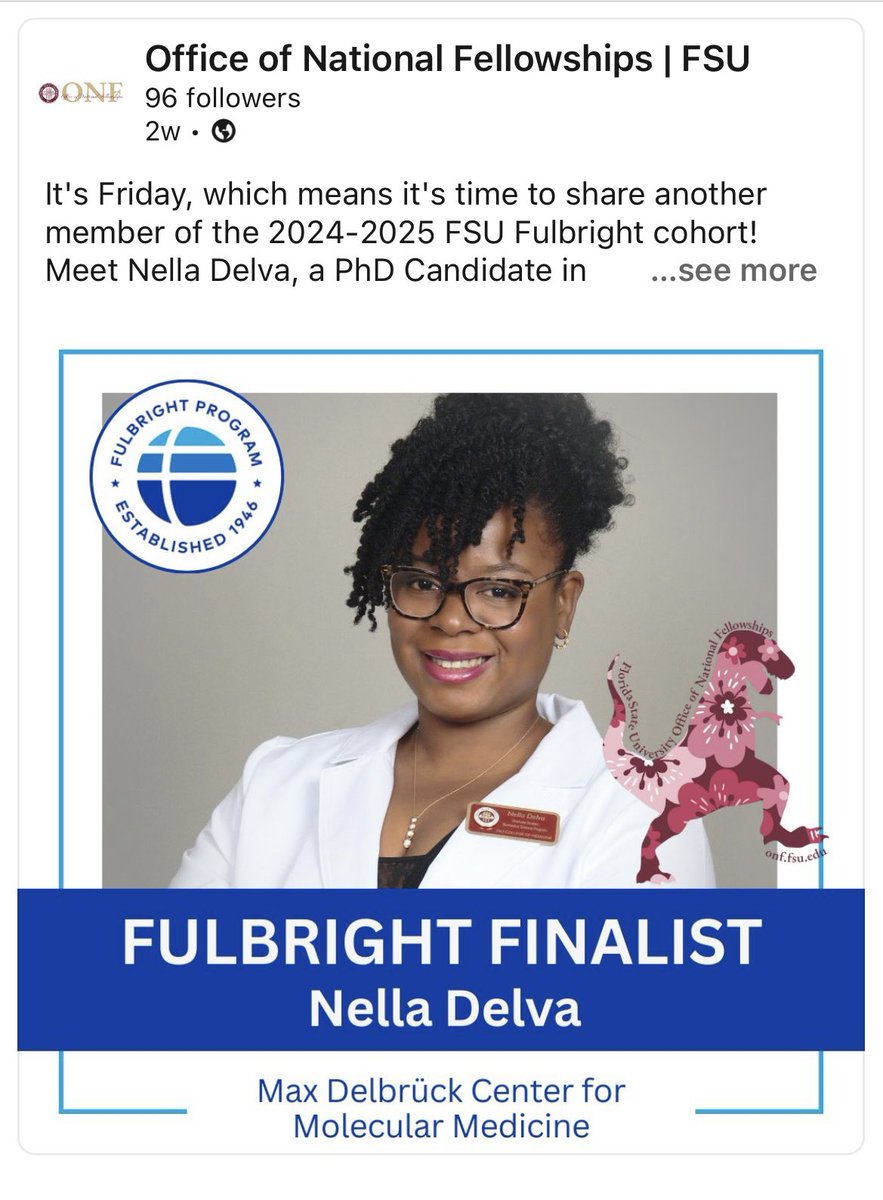 NellaDelva's tweet photo. I’m deeply honored to inspire, serve, and contribute to research in such a meaningful and impactful way.

Stay STEMazing 🧪👩🏽‍🔬🥼

#fulbright #Germany #fulbrightgermany #neuroscience https://t.co/NiknsrZSiL