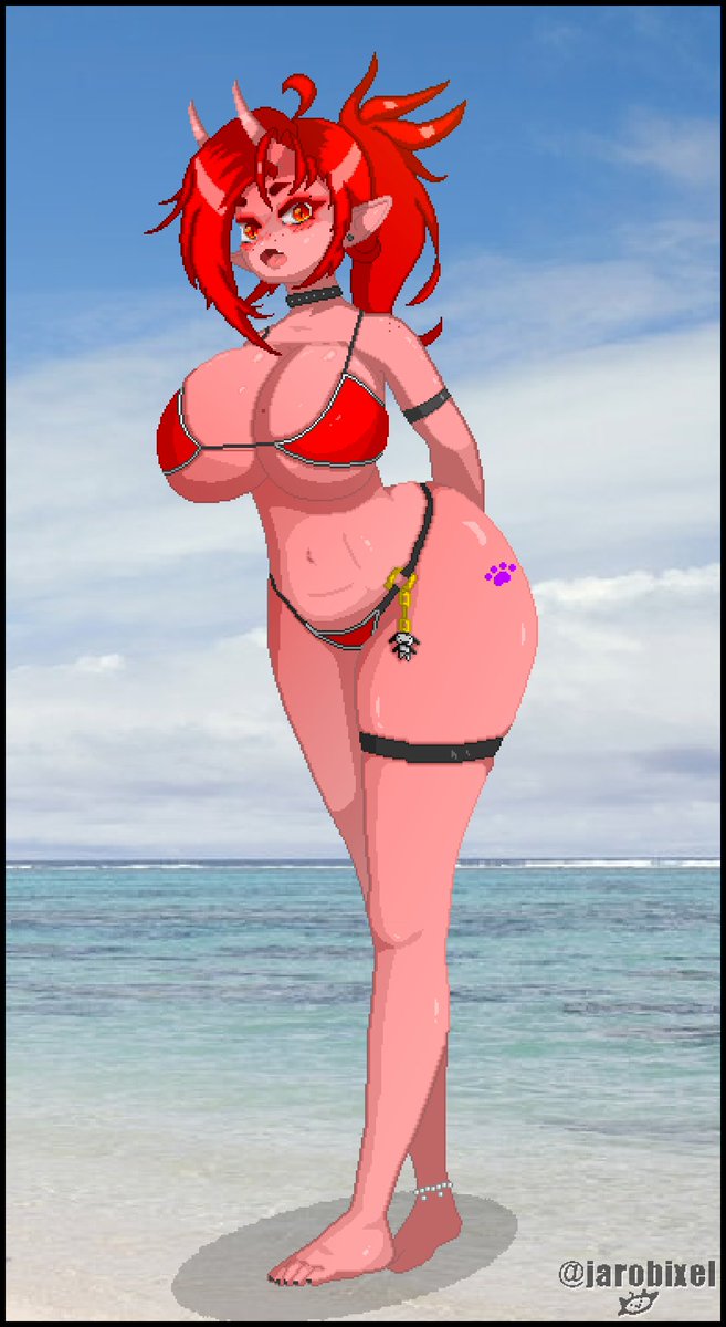 jarobixel's tweet photo. She wants your spot on the beach.

#pixelart #oc https://t.co/rGimOP9LS0