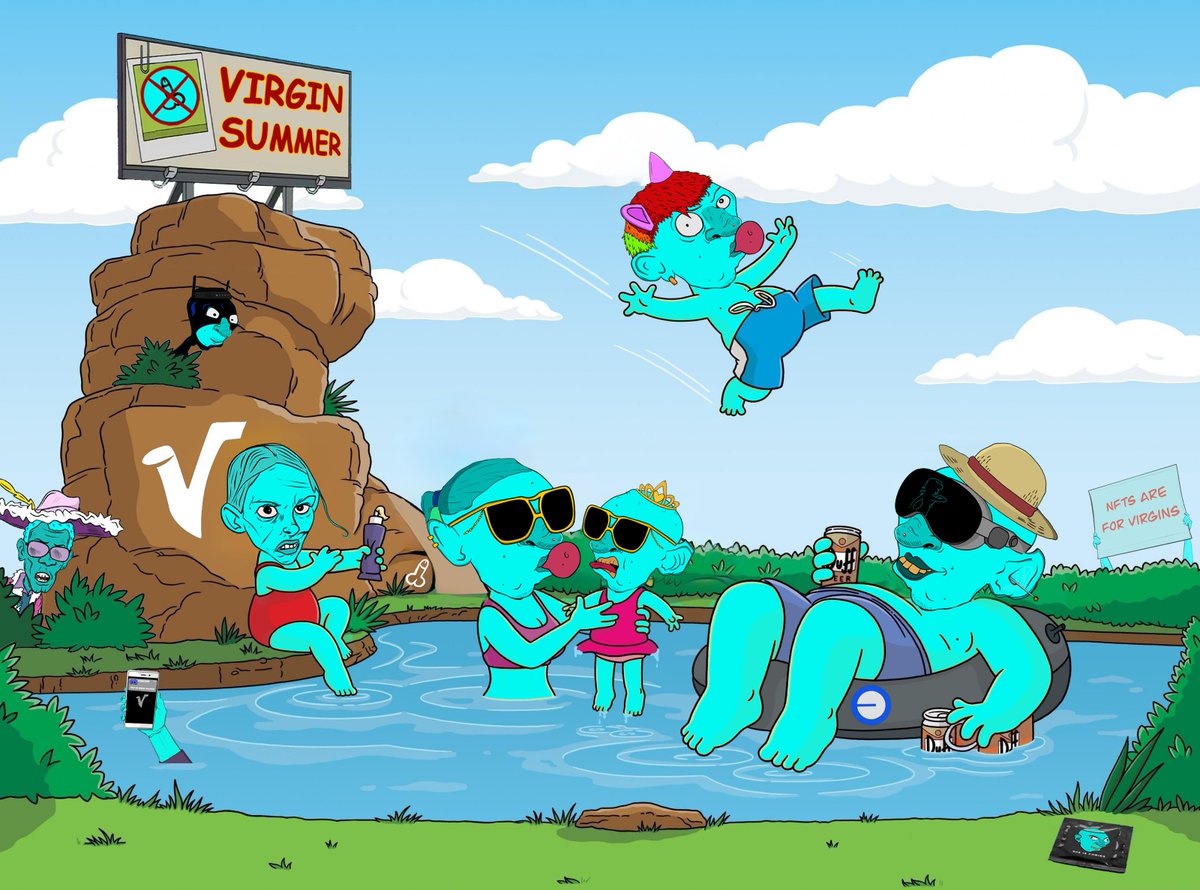 statix_eth's tweet photo. Another challenging summer is starting for virgins, there are so many revealing swimming suits around. 
If you don't have a pair of virgins in your wallet yet, you can still get them very cheap, otherwise your wallet will remain virginly empty. We are so early. @virginleague @base @jessepollak
