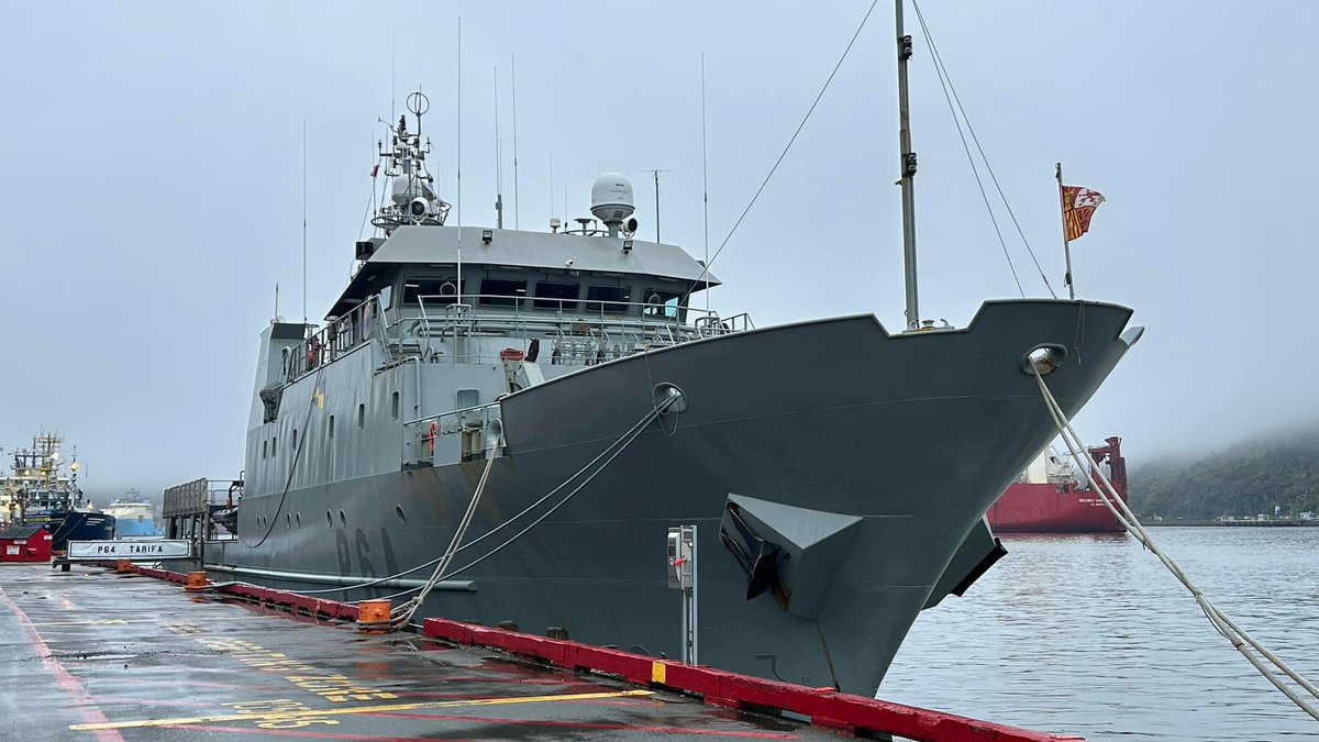 WarshipCam's tweet image. Spanish Navy Chilreu-class patrol boat ESPS Tarifa (P64) in St. John's, Newfoundland - June 2, 2024 #espstarifa #p64 

SRC: FB- Ships in Passing