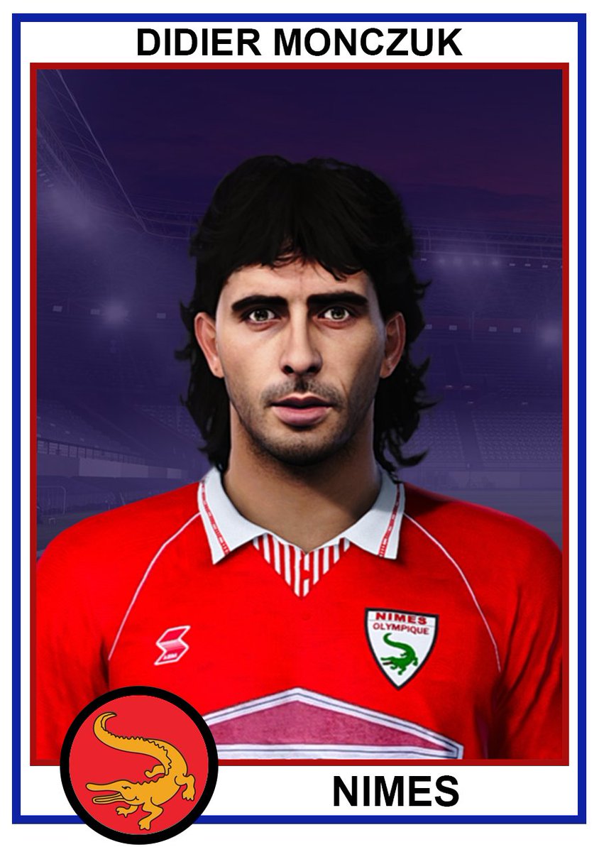 bouquenom's tweet photo. Didier MONCZUK and Philippe MAZZUCHETTI @nimesolympique 1992/93 - Faces by
@MaxPES2 #PES2021 #ClassicPES #BringPESBack https://t.co/d0LkVhl1XV