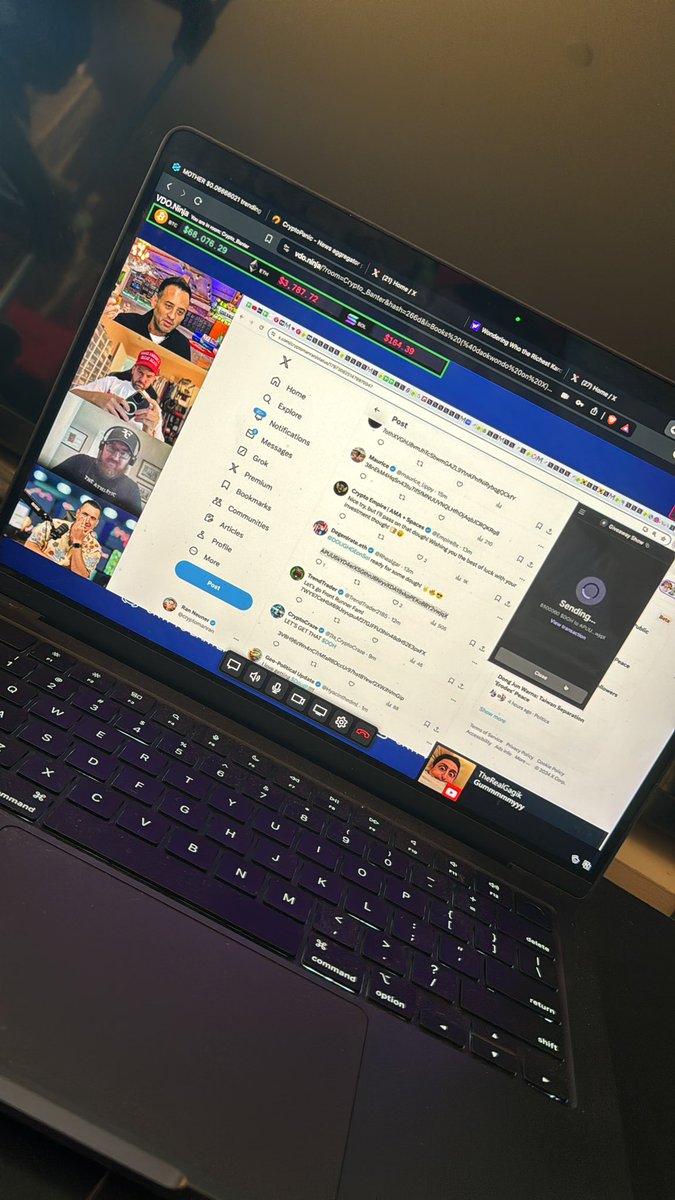 Books (@daokwondo) on Twitter photo I’m bored who wants some $SOL?
Our community member just received $20,000 live from <a href="/cryptomanran/">Ran Neuner</a> I’m bored who wants some $SOL?
Our community member just received $20,000 live from <a href="/cryptomanran/">Ran Neuner</a>