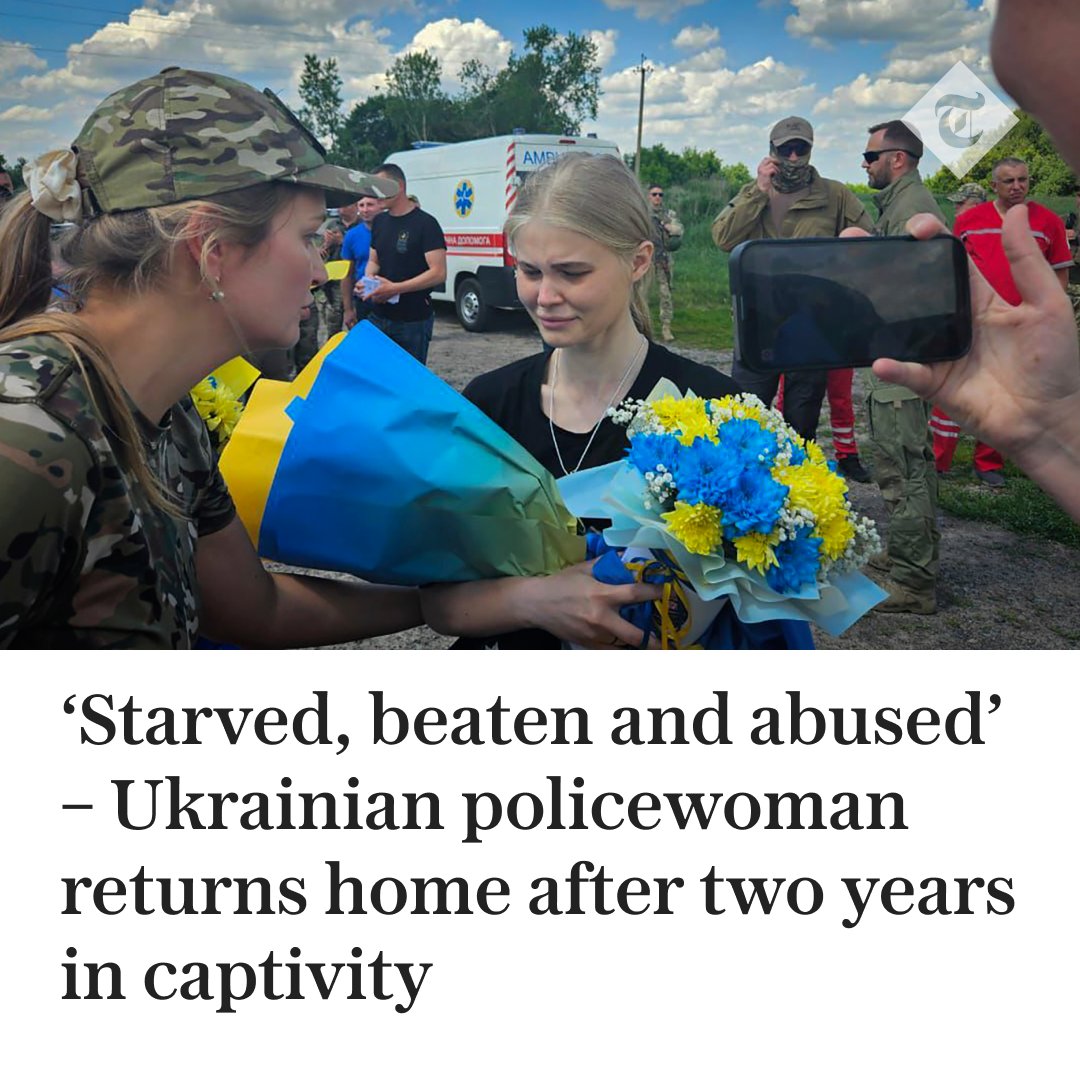 🇺🇦 Maryana Checheliuk released in prisoner exchange after her capture at siege of Mariupol steel works Read more👇 telegraph.co.uk/world-news/202…